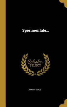 Hardcover Sperimentale... [Italian] Book