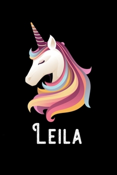 Leila : Personalized Custom Name Unicorn Themed Monthly 2020 Planner (Calendar, to Do List, Monthly Budget, Grocery List, Yearly Financial Goals) Gift for Girls and Women