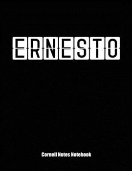 Cornell Notes Notebook : Cornell Note Paper Notebook. Blank Books for College Students. Large College Ruled Medium Lined Journal Note Taking System for School and University. Personalized Name: Ernest