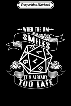 Composition Notebook: Retro DM Smiles Tabletop Gaming Gift Dragons D20 Dice Set  Journal/Notebook Blank Lined Ruled 6x9 100 Pages