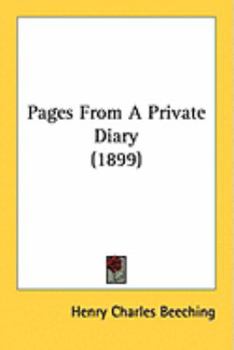 Paperback Pages From A Private Diary (1899) Book