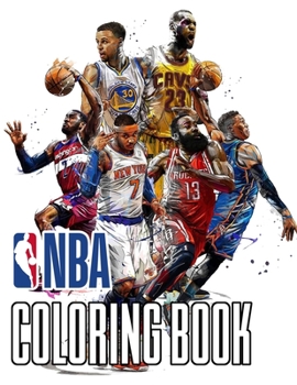 Paperback Nba Coloring Book: Coloring Book With Most Of NBA All-stars Player Book