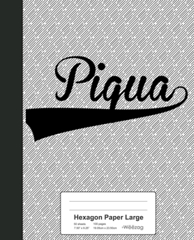 Paperback Hexagon Paper Large: PIQUA Notebook Book