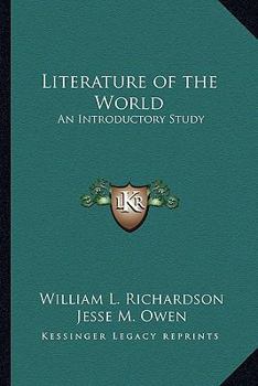 Paperback Literature of the World: An Introductory Study Book