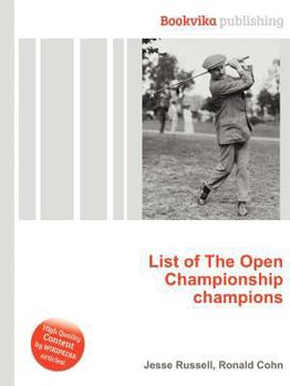 Paperback List of the Open Championship Champions Book