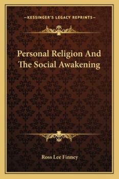 Paperback Personal Religion And The Social Awakening Book