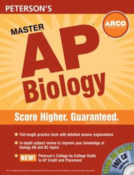 Paperback Peterson's Master the AP Biology Exam Book