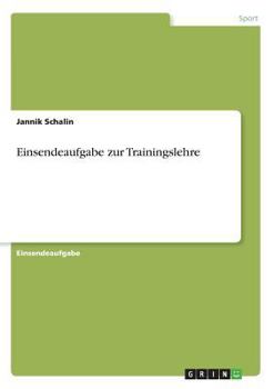 Paperback Einsendeaufgabe zur Trainingslehre [German] Book