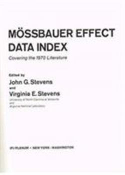 Hardcover Mossbauer index 1970 Book