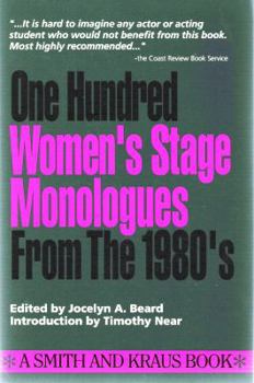 Paperback One Hundred Women's Stage Monologues from the 1980's Book