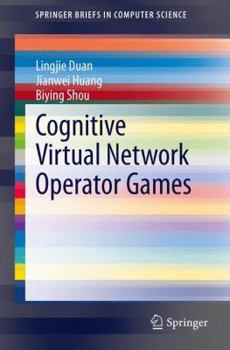 Paperback Cognitive Virtual Network Operator Games Book