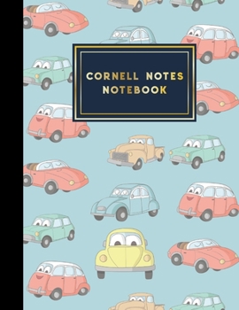 Paperback Cornell Notes Notebook: Cornell Note Taking Books, Cornell Notes Pad, Note Taking System Notebook, Cute Cars & Trucks Cover, 8.5" x 11", 200 p Book