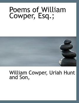 Paperback Poems of William Cowper, Esq.; Book