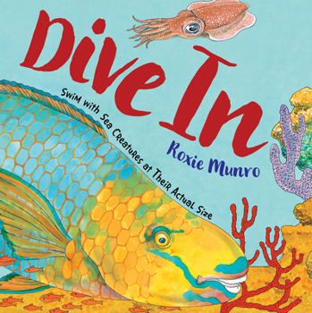 Hardcover Dive in: Swim with Sea Creatures at Their Actual Size Book