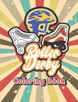 Paperback Roller Derby Blades Skates for Women and Kids Coloring Activity Book