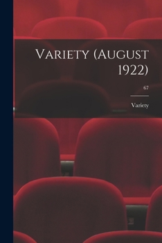 Paperback Variety (August 1922); 67 Book
