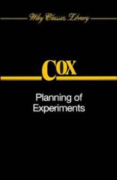 Paperback Planning of Experiments Book