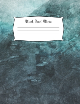 Blank Sheet Music Notebook Kids: Music Manuscript Paper / White Marble Blank Sheet Music / Notebook for Musicians  / Composition Books Gifts 100 Pages (8.5x11), perfect for learning