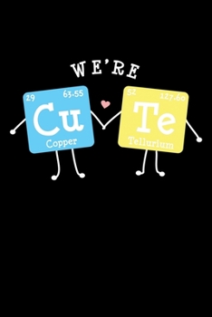 Notizbuch: Süß Cute Element Periodensystem Liebe Geschenk 120 Seiten, 6X9 (Ca. A5), Karomuster (German Edition)