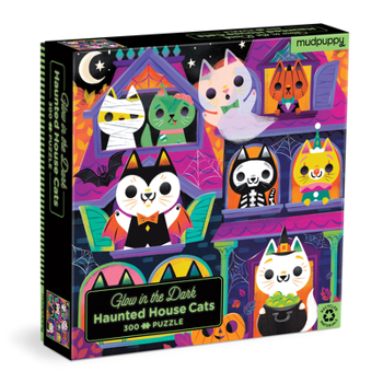 Misc. Haunted House Cats 300 Piece Glow in the Dark Puzzle Book