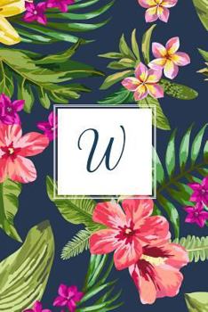 Paperback W: Tropical Floral, 150 Pages, 6" x 9" Book
