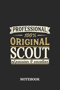 Professional Original Scout Notebook of Passion and Vocation: 6x9 inches - 110 graph paper, quad ruled, squared, grid paper pages • Perfect Office Job Utility • Gift, Present Idea