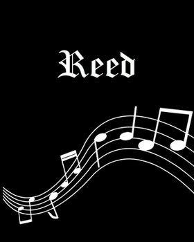 Reed: Sheet Music Note Manuscript Notebook Paper | Personalized Custom First Name Cover | Musician Composer Instrument Composition Book | 12 Staves a ... | Create, Compose & Write Creative Songs