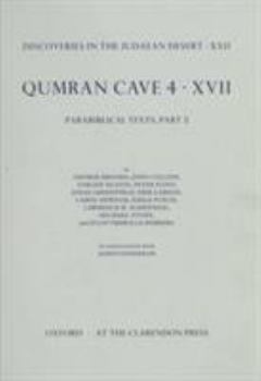 Hardcover Qumran Cave 4: XVII: Parabiblical Texts, Part 3 Book