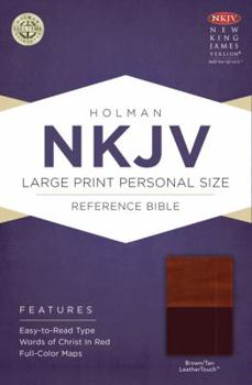 Imitation Leather Large Print Personal Size Reference Bible-NKJV [Large Print] Book
