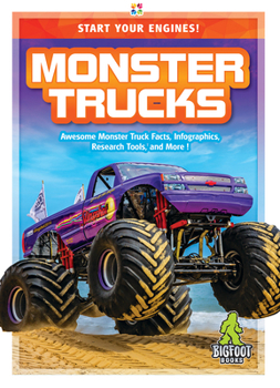 Library Binding Monster Trucks Book