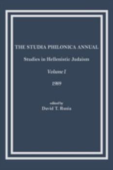 Paperback The Studia Philonica Annual: Studies in Hellenistic Judaism, Volume I, 1989 Book