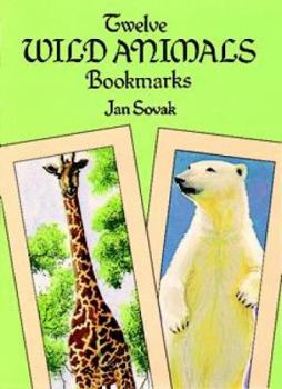 Paperback Twelve Wild Animal Bookmarks Book