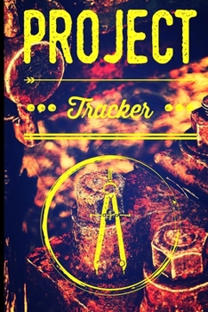 Paperback Project Tracker: Faux Vintage Distressed Cover Design Book