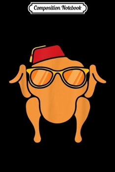 Composition Notebook: Turkey Head Happy Thanksgiving Day funny gift for friends  Journal/Notebook Blank Lined Ruled 6x9 100 Pages