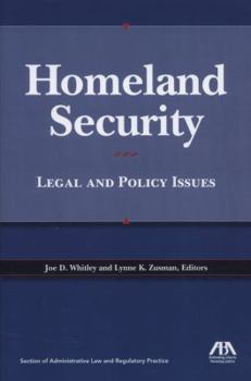 Paperback Homeland Security: Legal and Policy Issues Book