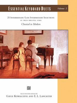 Plastic Comb Essential Keyboard Duets, Vol. 2: 25 Intermediate/Late Intermediate Selections, Classical to Modern (Alfred Masterwork Editions) Book