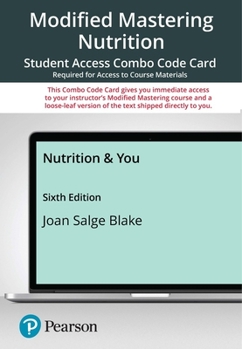Printed Access Code Modified Mastering Nutrition --With Pearson Etext --Combo Card--For Nutrition and You Book