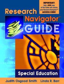 Paperback Research Navigator Guide for Special Education (Valuepack Item Only) Book