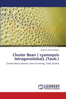 Paperback Cluster Bean ( cyamopsis tetragonoloba(L.)Taub.) Book