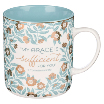 Misc. Mug Ceramic My Grace Is Sufficient 2 Cor 12:9 Book