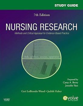 Paperback Study Guide for Nursing Research: Methods and Critical Appraisal for Evidence-Based Practice Book