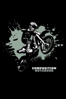 Composition Notebook: Motocross Bike BMX Lined Notebook Journal Diary 6x9