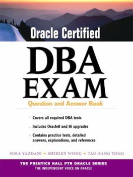 Paperback Oracle Certified DBA Exam: Question and Answer Book