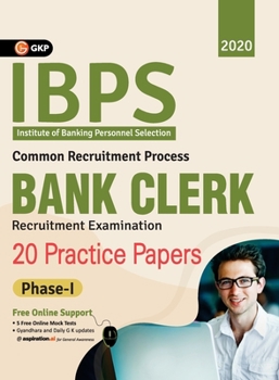 Paperback IBPS Bank Clerk 2020-21: 20 Practice Papers (Phase I) Book