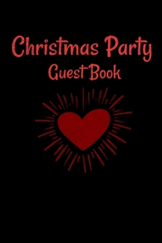 Paperback Christmas Party Guest Book: Awesome Guest Comments Book For Christmas Party Book