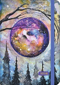 Hardcover 2024 Mystic Moon Weekly Planner (16 Months, Sept 2023 to Dec 2024) Book