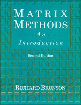 Hardcover Matrix Methods: An Introduction Book