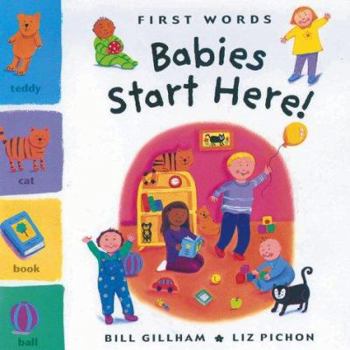 Paperback Babies Start Here!: First Words Book