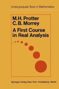 Hardcover A First Course in Real Analysis Book