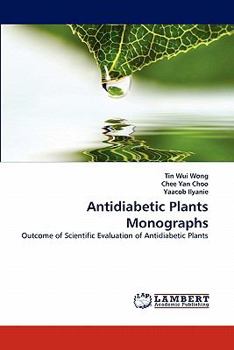 Paperback Antidiabetic Plants Monographs Book